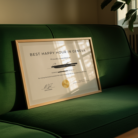 Best Happy Hour in Geneva - Custom Award